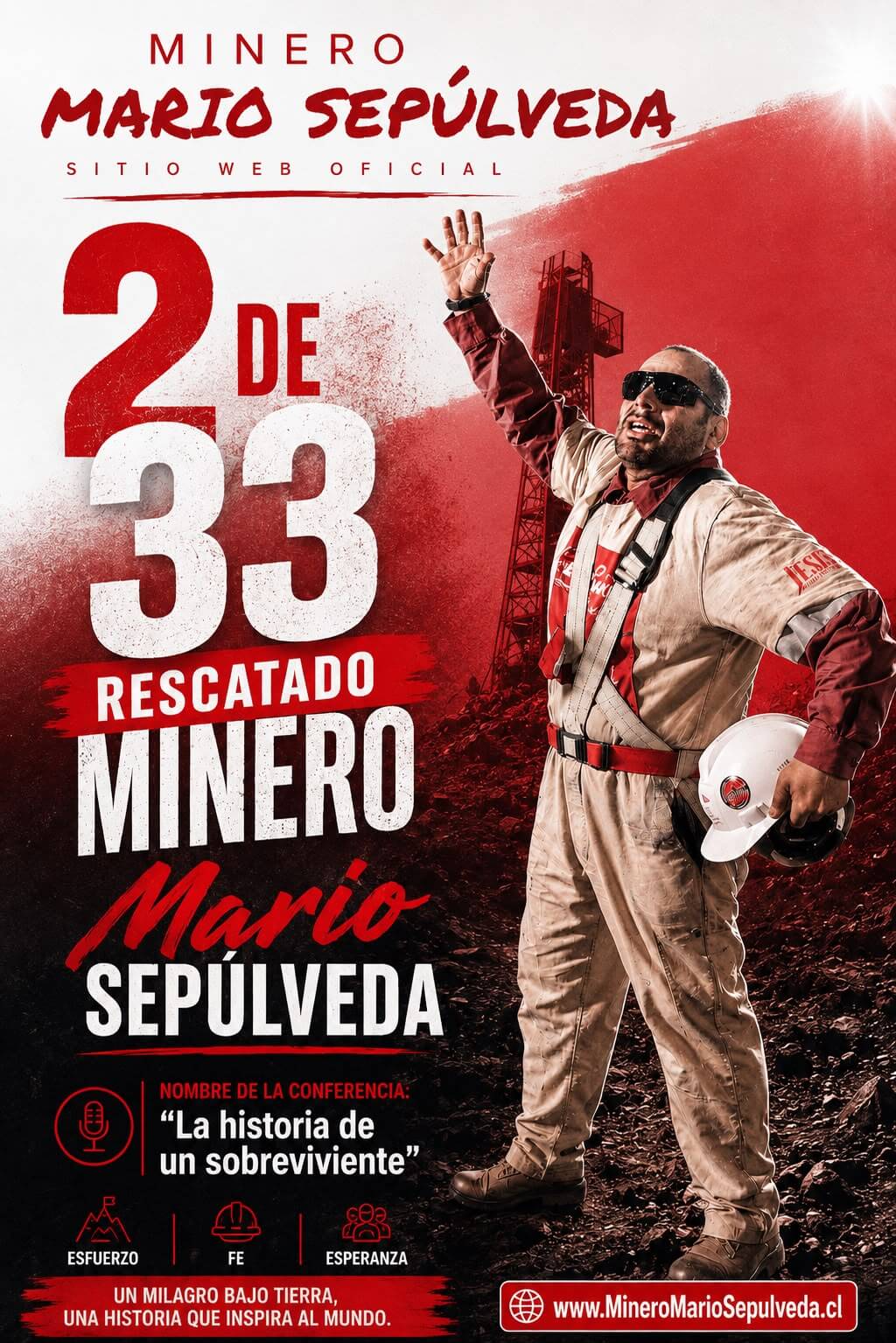 Conferencias y Charlas Motivacionales realizadas por el Minero Mario Sepúlveda